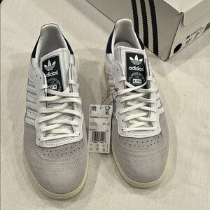 Adidas Kith White and Gray Sneakers